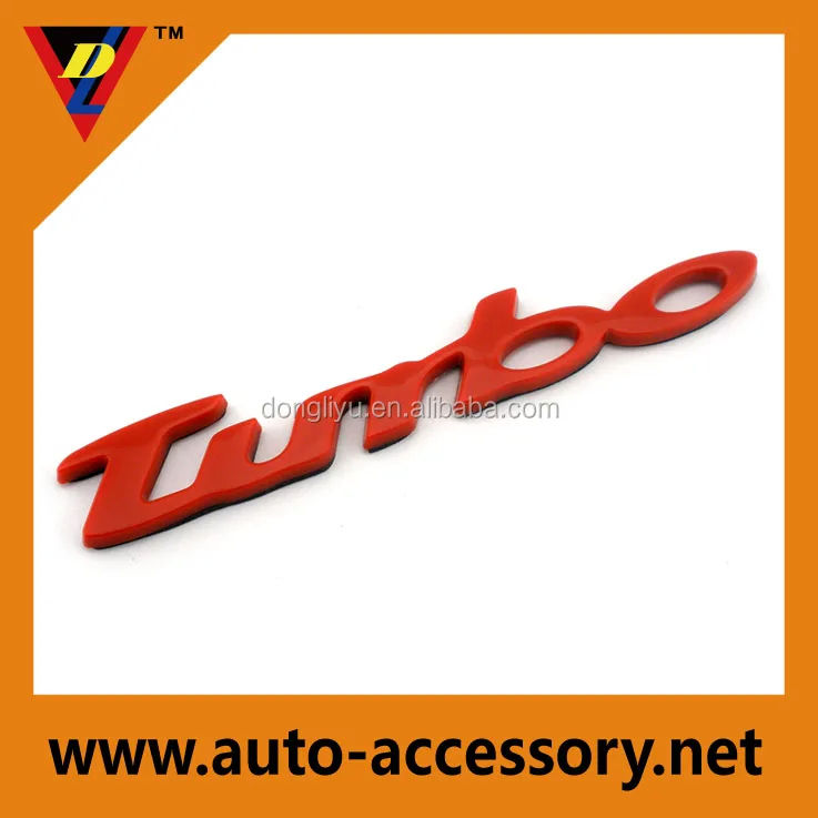 Пользовательский 3d водонепроницаемый клей марки turbo авто наклейки с логотипом