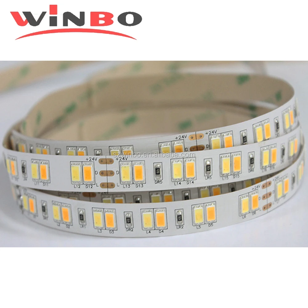120leds SMD 5630 Cct warm white cool white Adjustable Led Strip Light