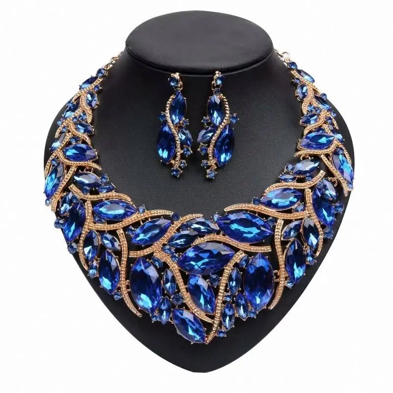 
Wholesale African Crystal Jewelry Necklace With Pearls italy African Necklaces 