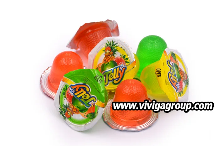 Assorted packing gelatin racing car fruit mini sweet taste jelly cup