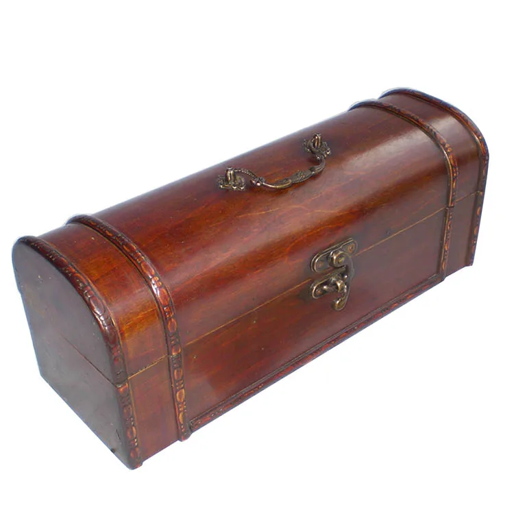 Bulk unfinished blank wooden single wine box