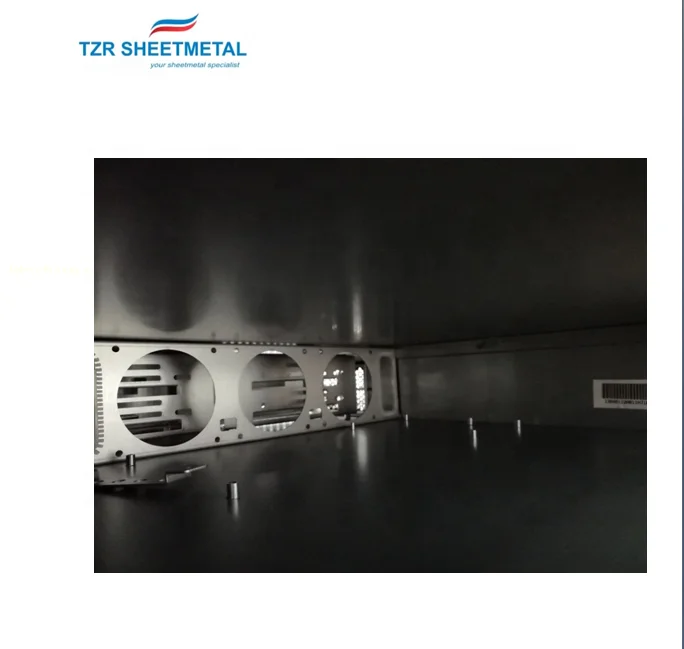 Custom Sheet Metal Fabrication 19inch IP20 Electronic Cabinet Enclosure SPCC For 2U Rack Mount Servers Chassis