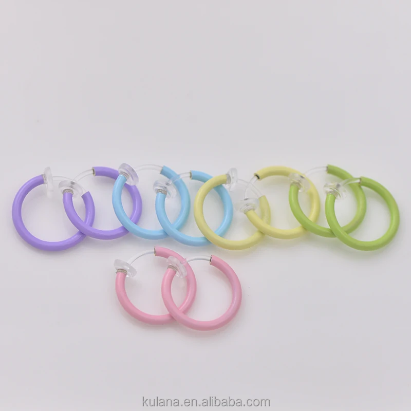 Glow in the dark Earrings Lip Nose Clip On non Piercing earrings body jewelry