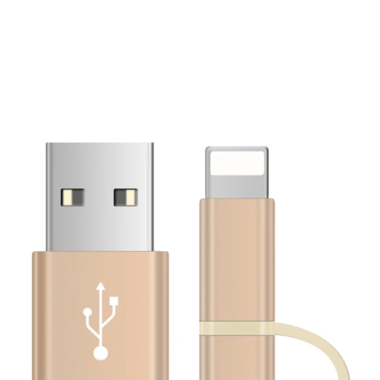 Плетение зарядки данных 2In1 Usb кабель для iPhone