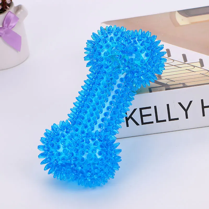 2021 Best sell high quality spiky chew TPR dog toys Dog Bone for teething