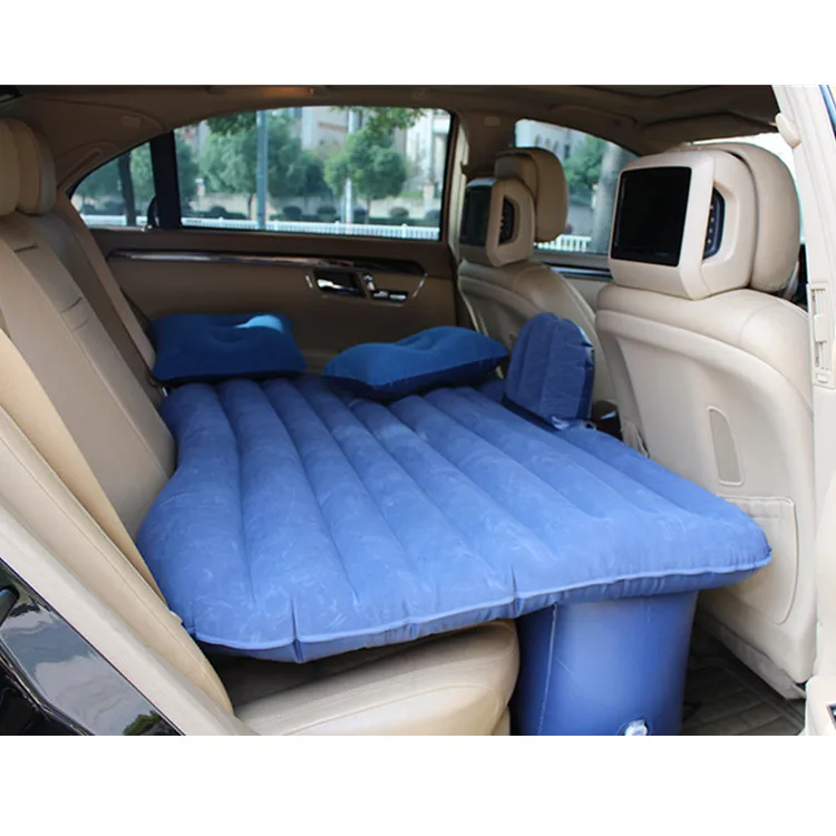  Заднее сиденье автомобиля надувной матрац кровати с Moto насоса и две подушки для путешествий сна