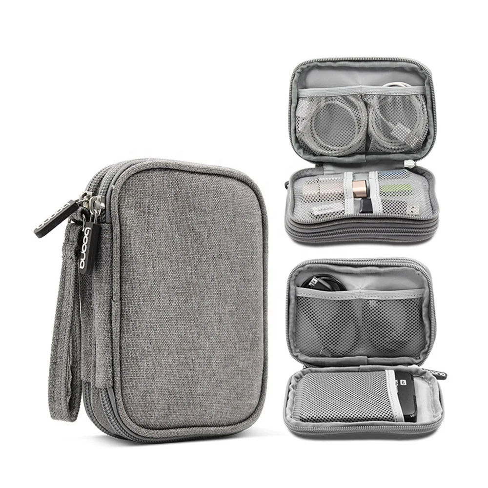 Small Electronics Accessories Travel Organizer Storage Bag for Hard Disk and USB Cable