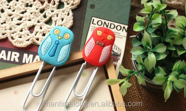 Cute Creative Owl Family design Metal Paper clip/DIY Multifunction Bookmark