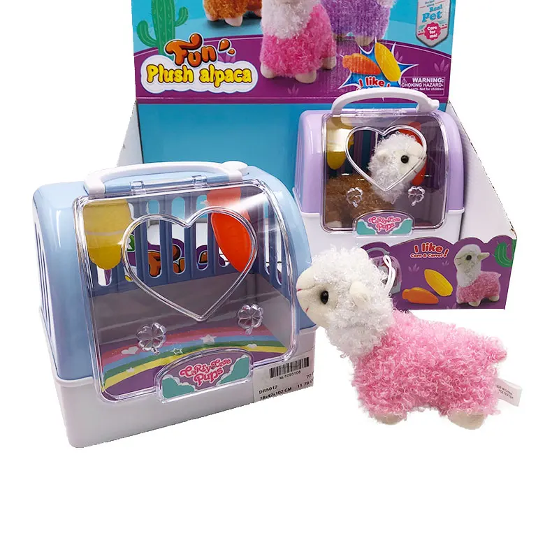 Carry case animal plush toy cute animal soft mini plush toy cartoon stuffed whale toy for kids play