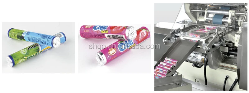 Jelly candy packing machine candy roll wrapping machine