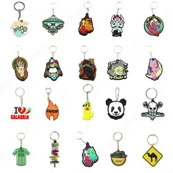 Custom Made Personalized Design Soft Brand Rubber 3D Pvc Keychain