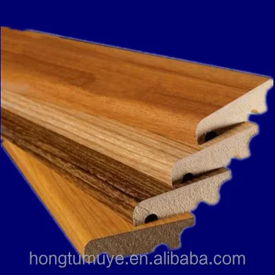 
Red oak veneer flat plank door casing 