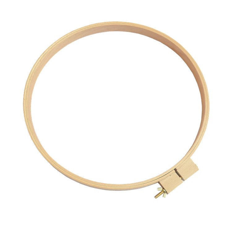 
New products high quantity bamboo embroidery hoop with round frame for promotional gifts made in china 