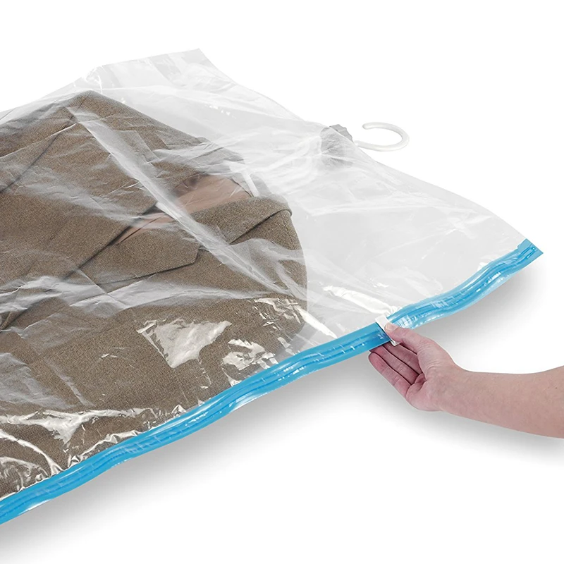 Factory supply hot selling hanging vacuum storage bag for clothing
