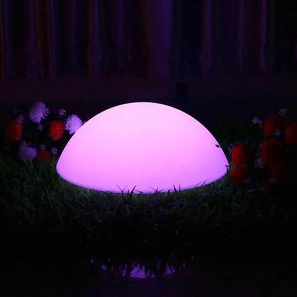 
12' plastic Waterproof LED garden Flat Ball 