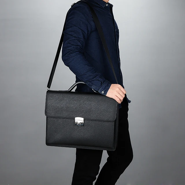 Заводская оптовая продажа, деловая сумка, мужской портфель из искусственной кожи с замком паролем и защитой от кражи, сумка для компьютера 14 дюймов