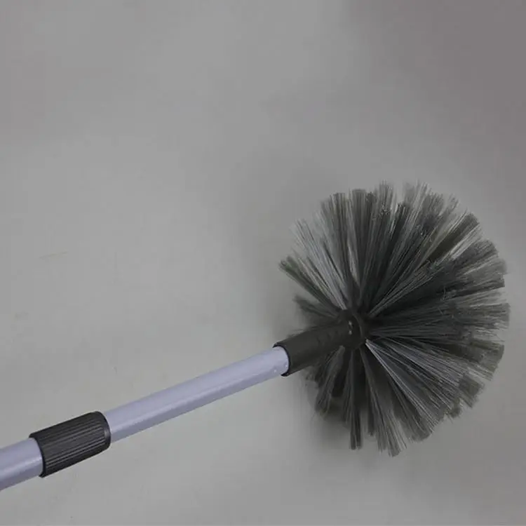 Wholesale Hot Sale Extendable Handle Cobweb Round Cleaning Brush