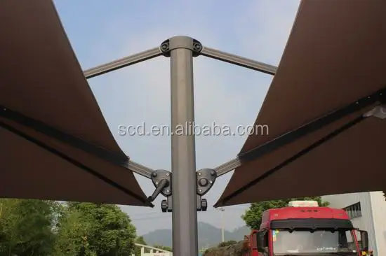 Beautiful Coffee Promotional Transparent Umbrella with Base parasol umbrella supplier outdoor sun umbrella supplier