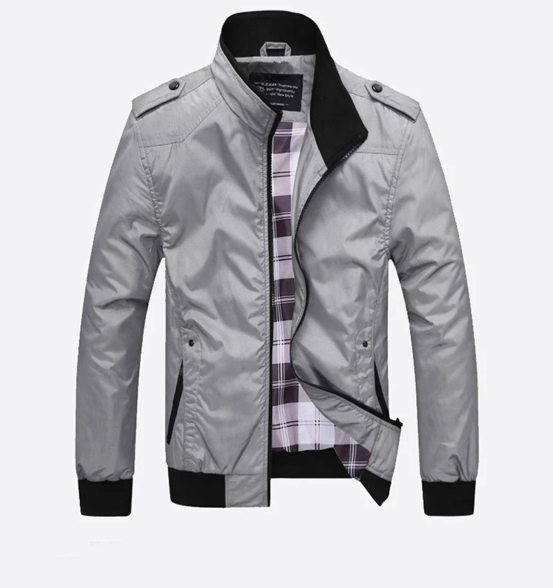 
Wholesale Fashion High Quality Winter Softshell Nylon Mens Zipper Jacket 