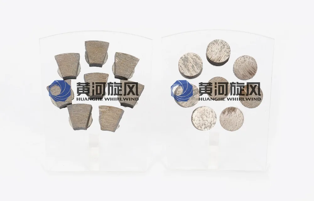 
Huanghe Whirlwind terrazzo floor and concrete products fast polish shaped diamond grinding block 