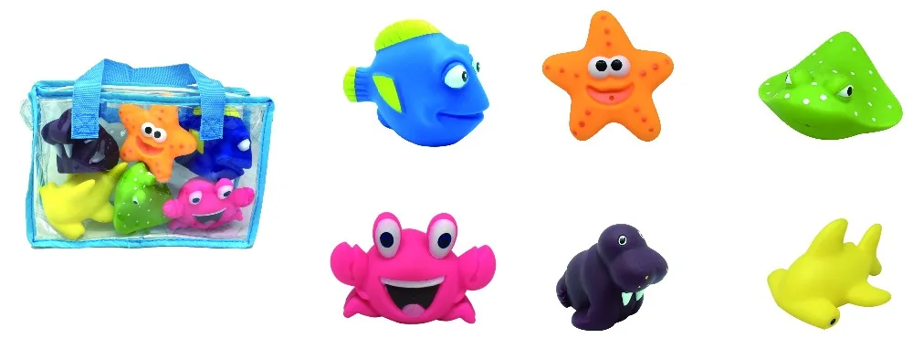Novelty Lovely Spielzeug Cute Small Mini Plastic Zoo Sea Animal Set Toy Baby Bath Toys Set for Kids