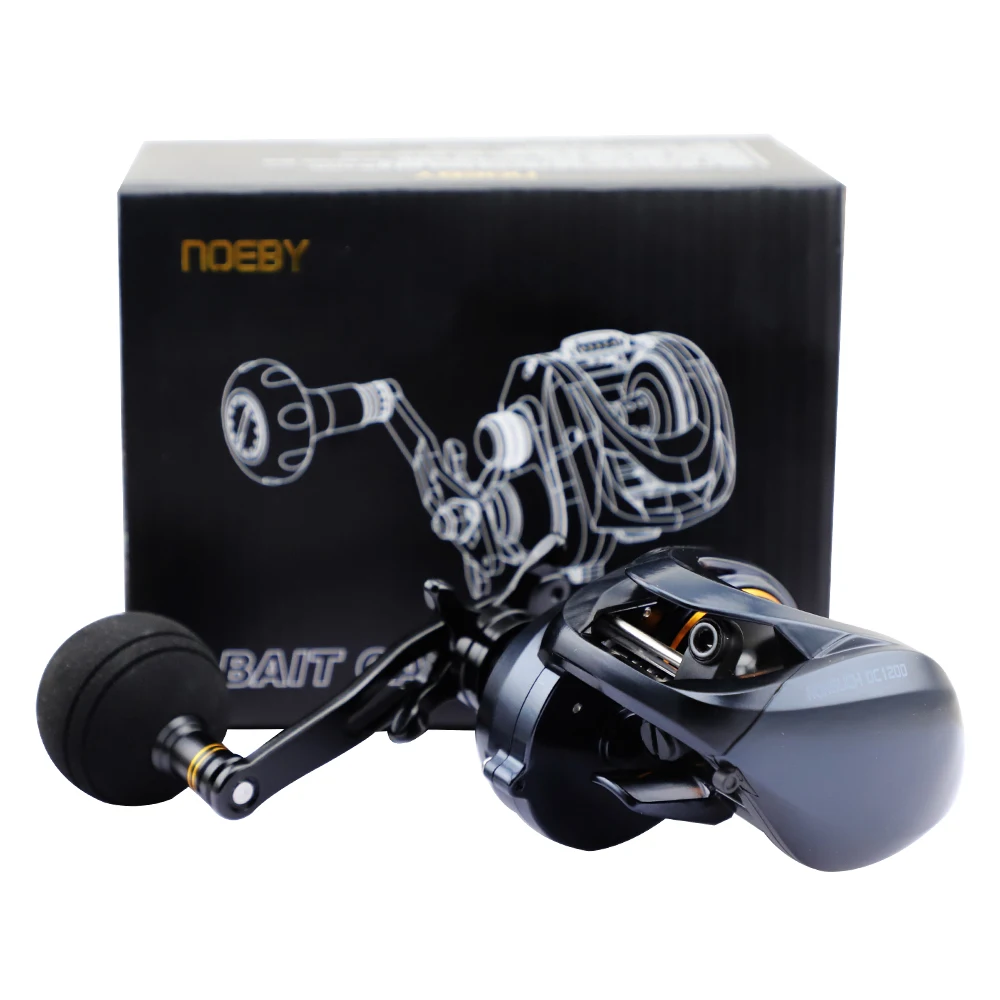 NOEBY max drag power 12kg low profile baitcast reel