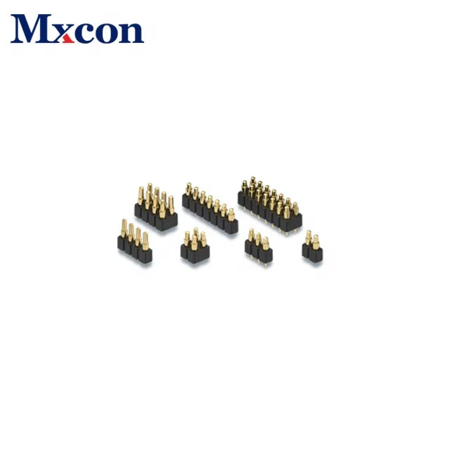 
Shenzhen factory gold plated connector brass spring loaded pogo pin 