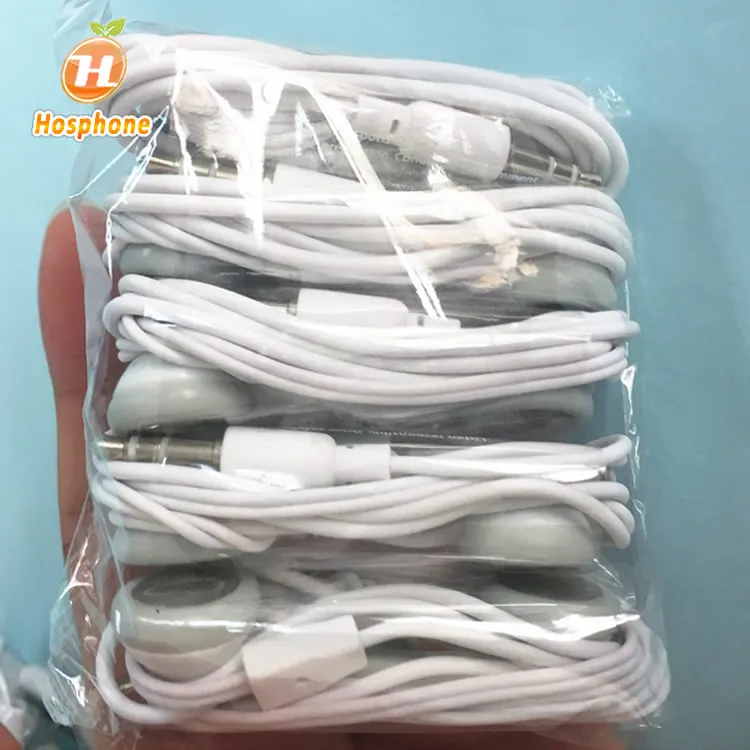 Cheapest Factory Earphone ios mobile phone earbuds Headphone Cheap MP3 Hands free  for  iPhone  Samsung without Warranty
