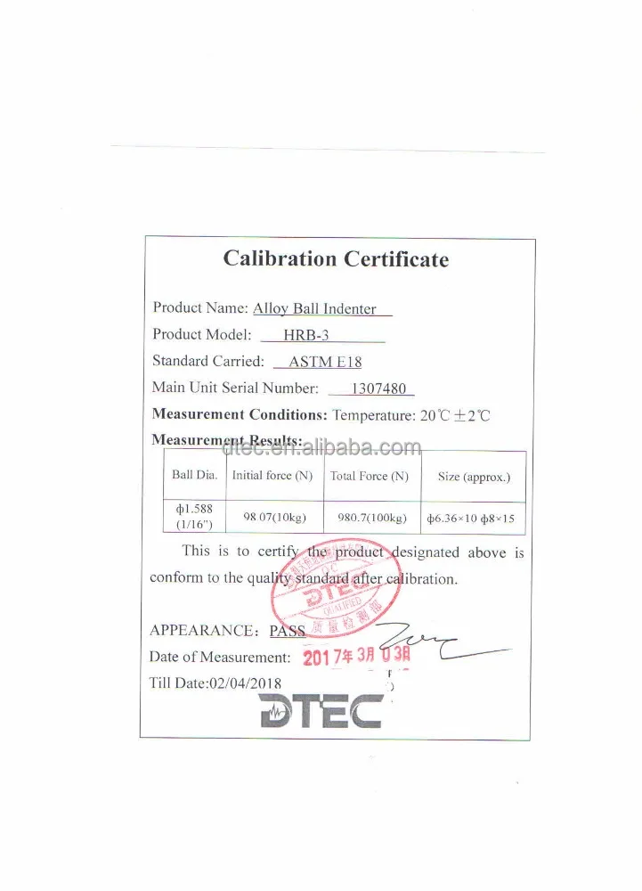 DTEC Vickers diamond Indenter,Knoop Indenter for micro vickers hardness tester,HV2,HV6