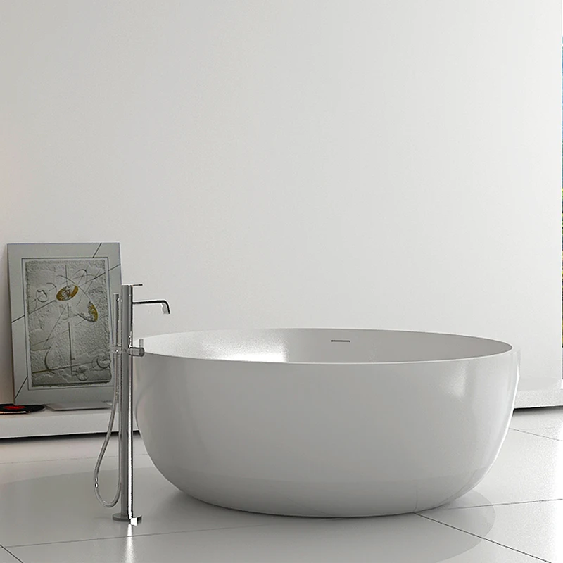 SM-8615 Chinese Supplier Bathtub,Big tub for fat people Solid Surface material Round Bath 1500*1500mm