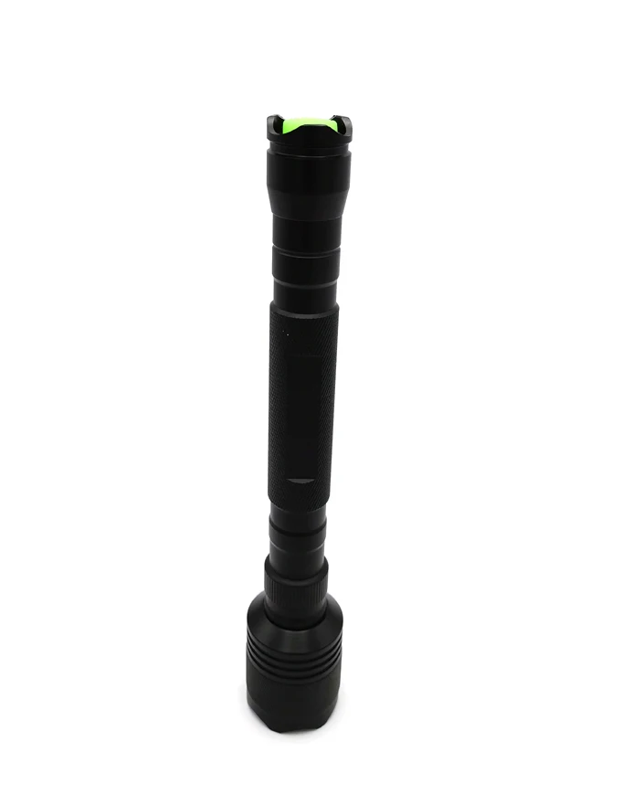 battery powered high power tactical flashlight 4 straw LED torch flashlight