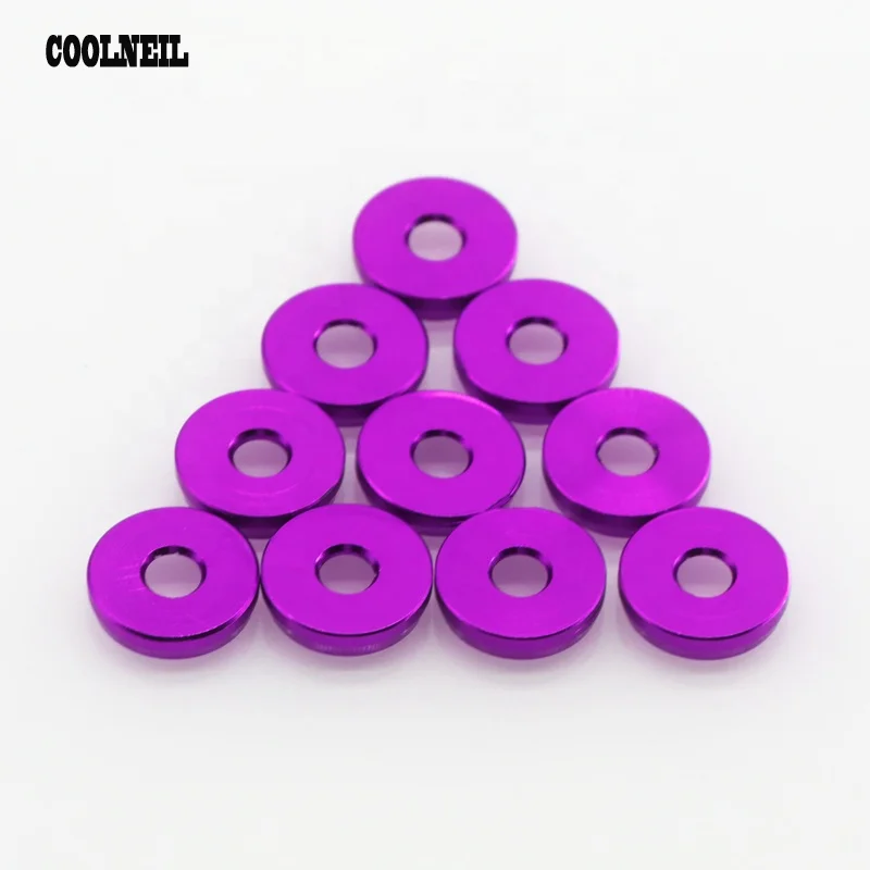 JDM Style Aluminum Car Bumper Spacers Fasteners Fender Washers