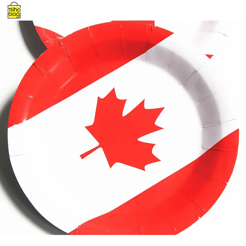 Kids Birthday Party 7 inch Disposable Bulk Packing Decorative Cake Plate Disposable Paper Plate