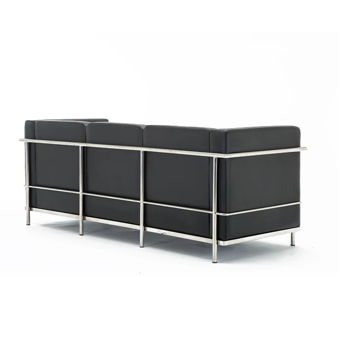 
Mandy HL-50018008b Spanish style Tufted 3 seater leather Office SOFA 