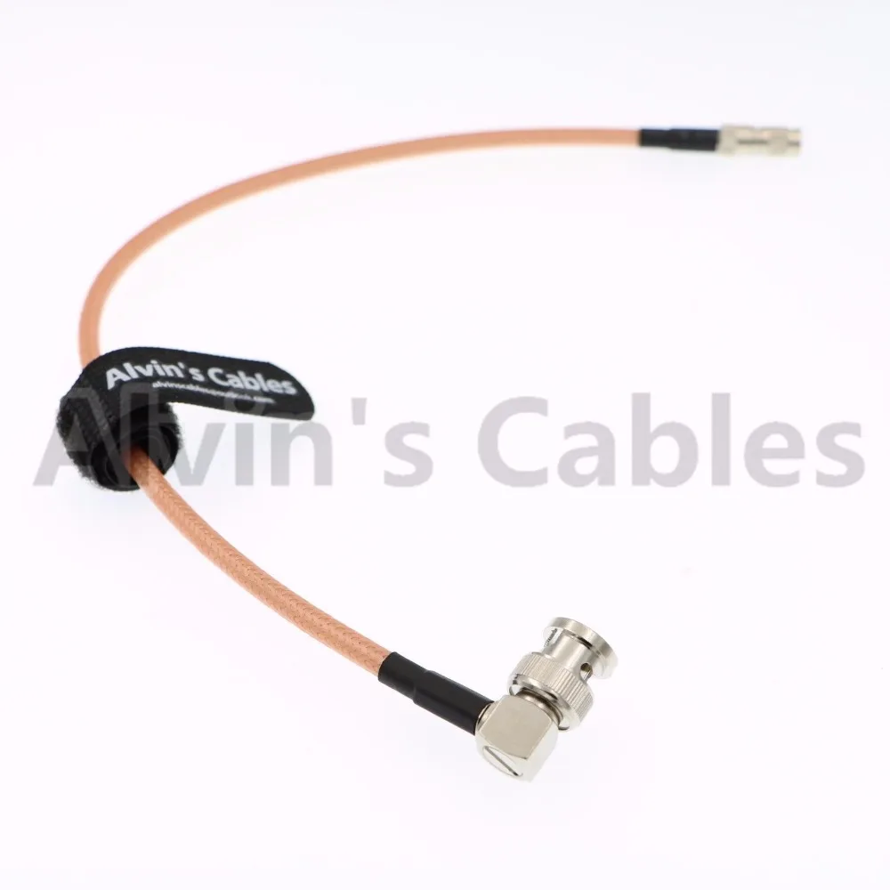 
DIN 1.0/2.3 Straight to Right angle BNC Male HD 6G SDI Cable for Blackmagic and PMW EX3 