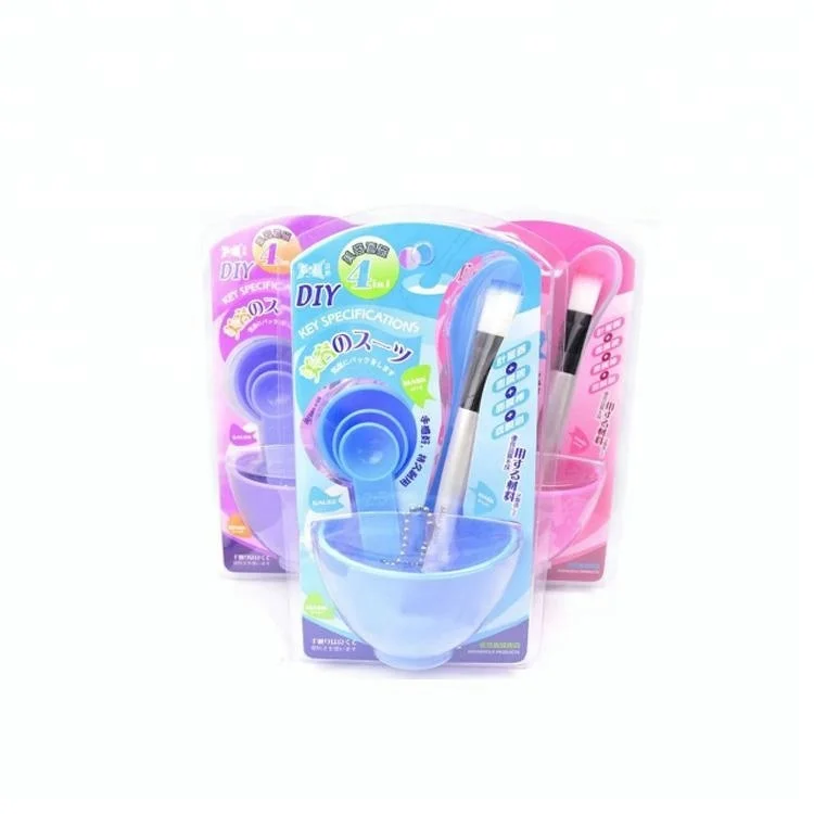 
Synthetic Hair Facial Use Mask Brush Set With Bowl And Spoon 