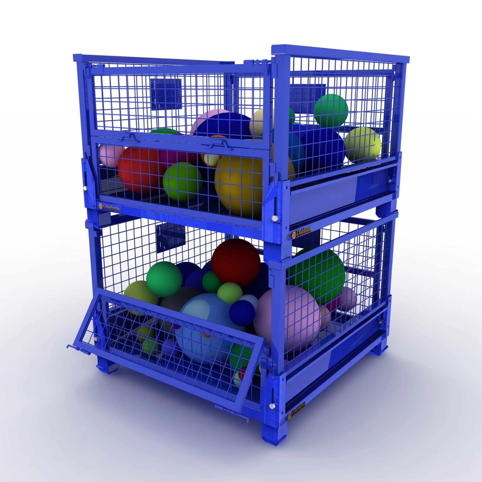 ISO 9001 wire mesh collapsible galvanized pallet stillage for sale