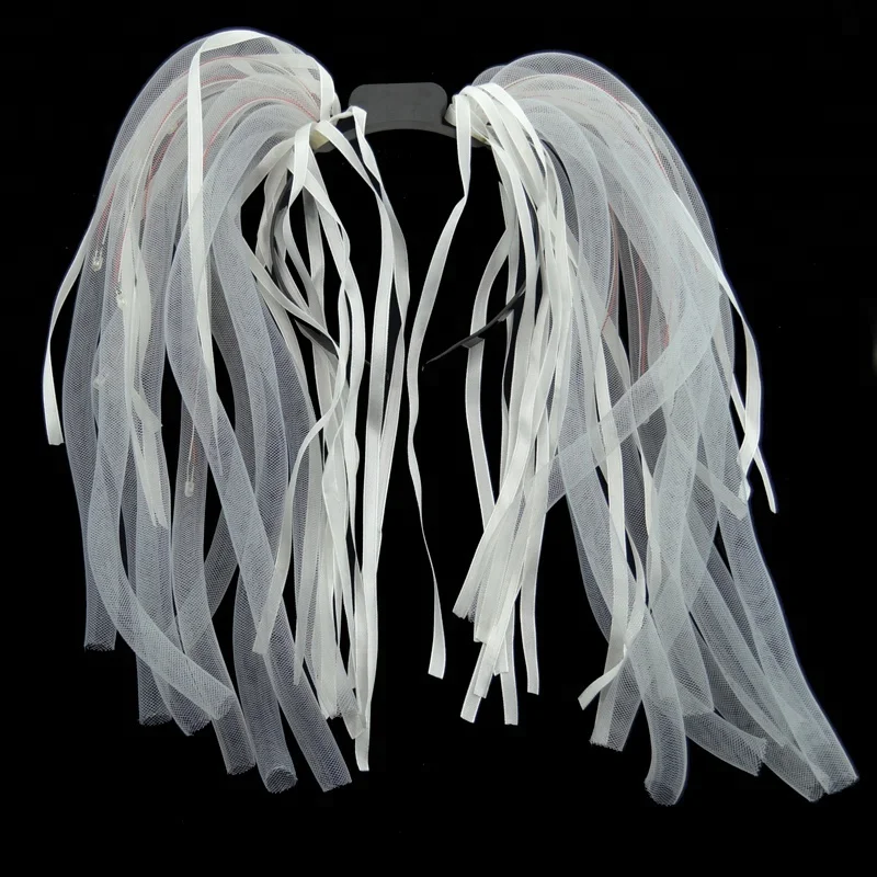 Flashing Crazy Hair Headband LED Light Up Dreadlock led Noodle Wig Headband