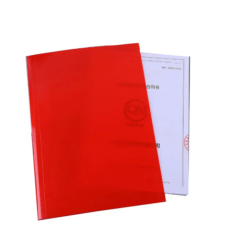 Solid A4 plastic pp file folder with elastic band closure