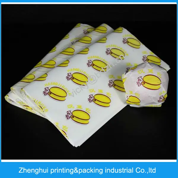 
Wax Paper grease proof burger 