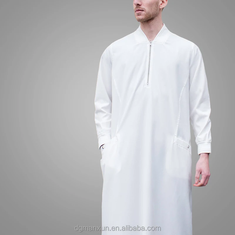 Kaftans For Men 2016 Islamic Clothing China Wholesaler White Smart Color Men Arab Thobe