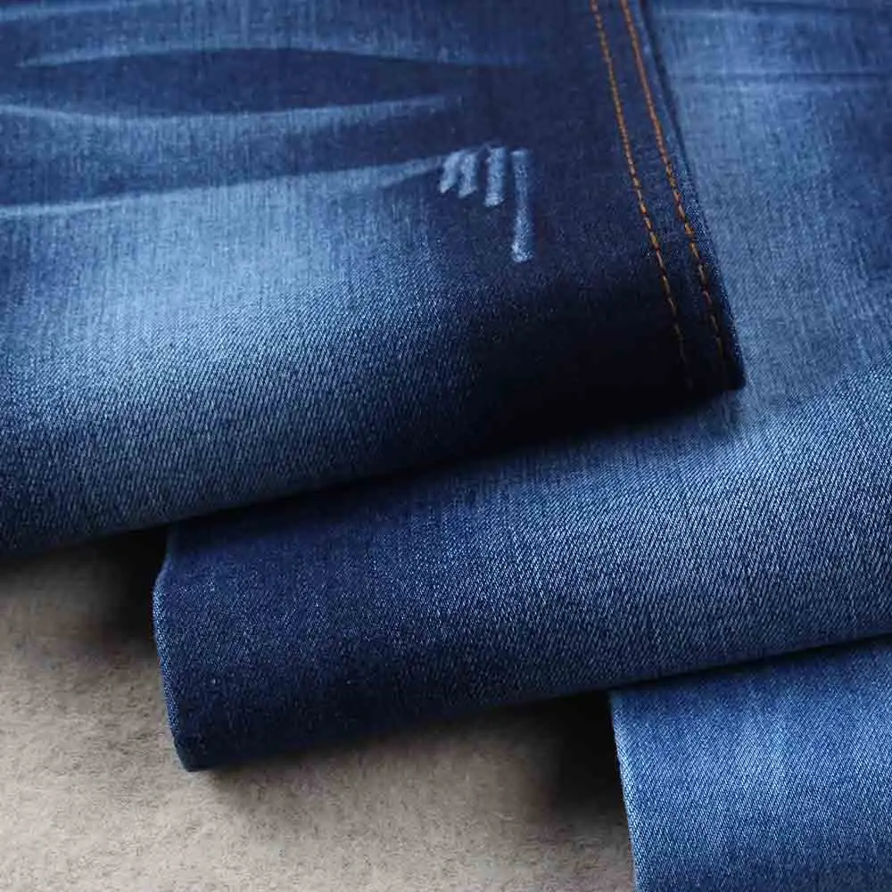 Cotton polyester spandex denim fabric for men jeans