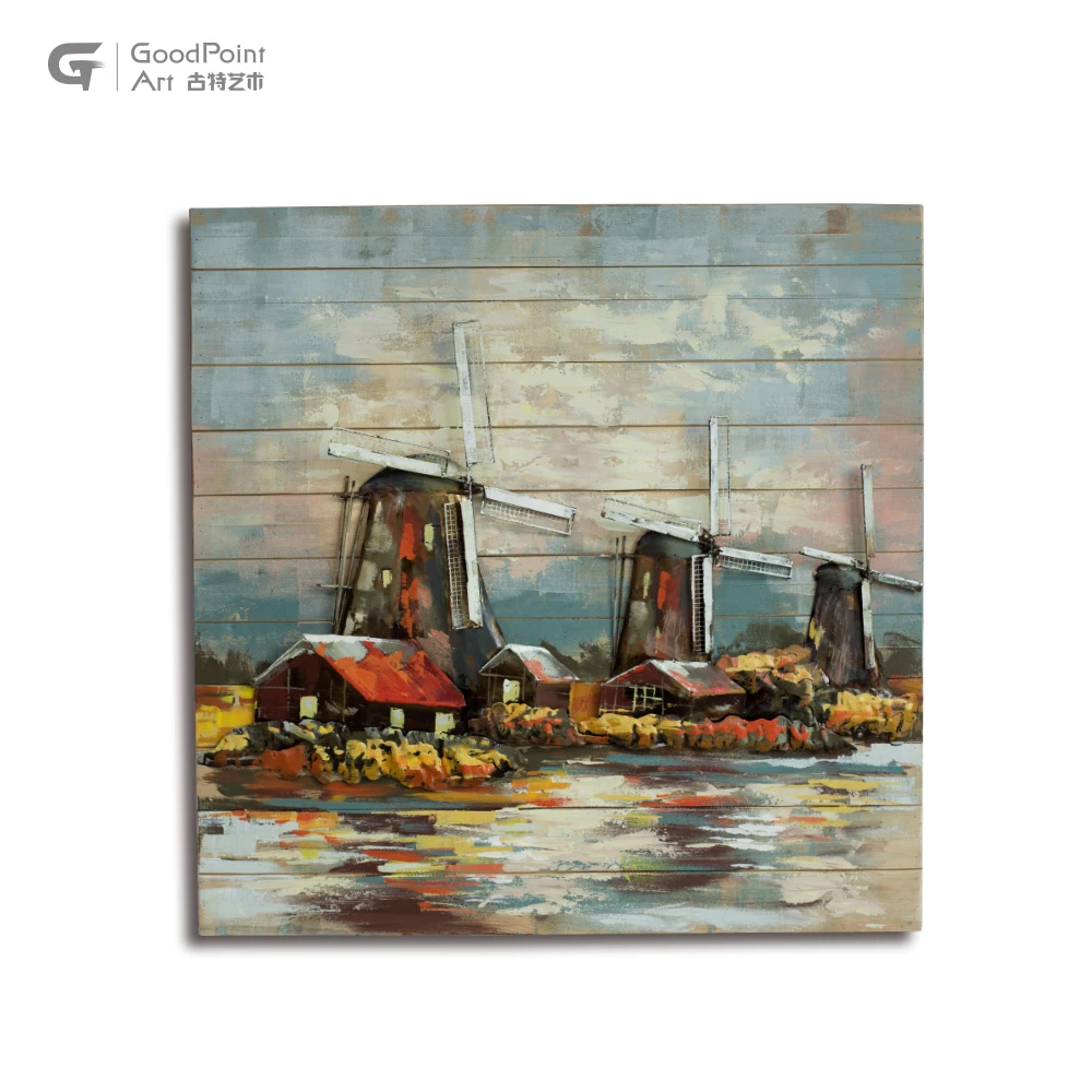 
Western style 3d oil painting wholesale handmade gift se art metal india crafts 