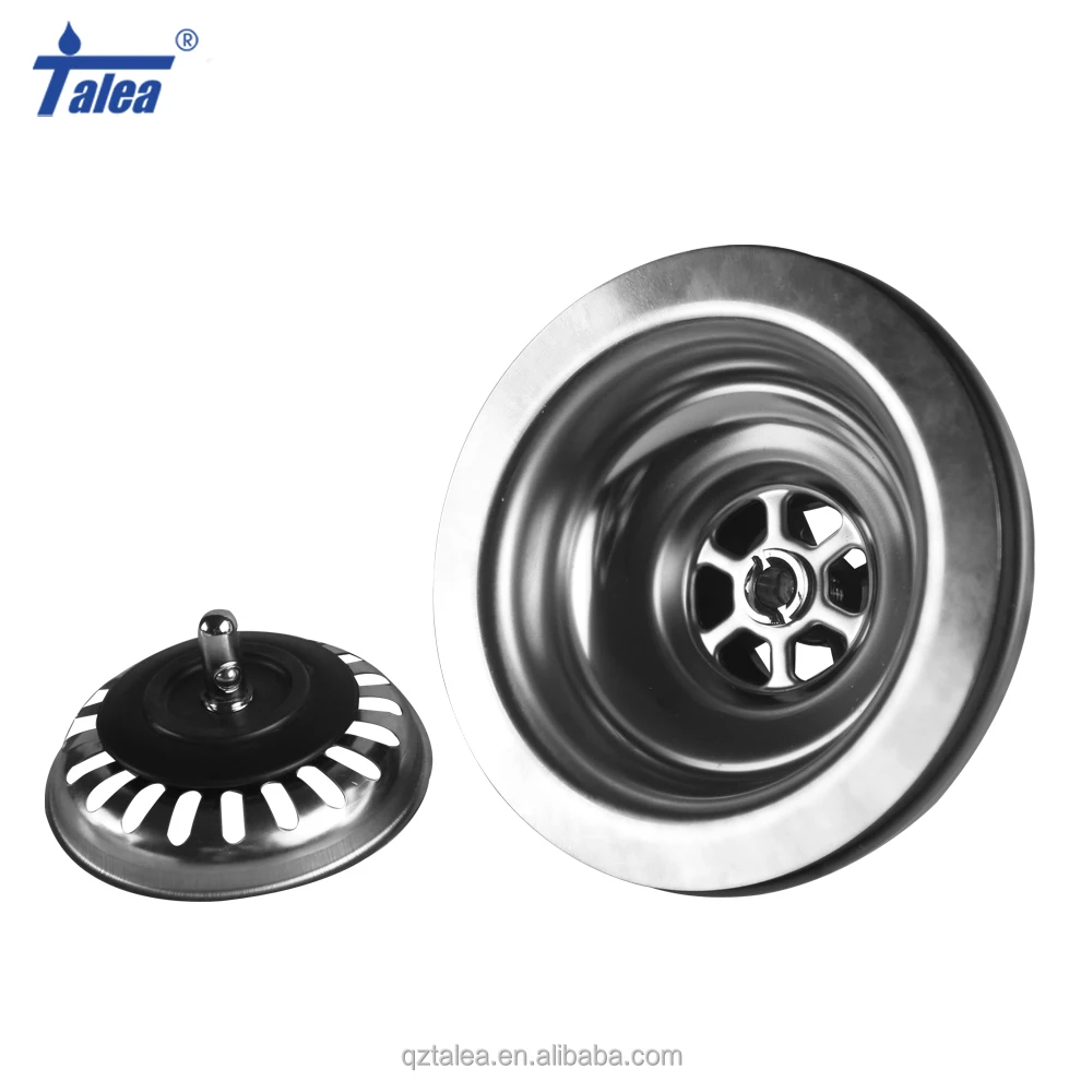 
Durable round shape drain stopper stainless-steel kitchen sink strainer 