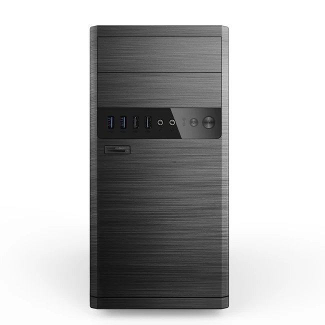 Корпус для компьютера Micro ATX классический деловой дизайн с 4 USB-портами корпус настольного ПК Средняя башня акриловый Microatx вентилятором пластиковый