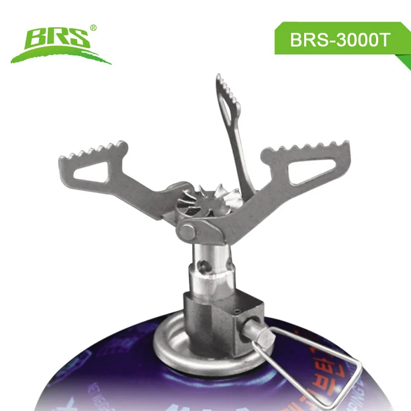 Factory sales Outdoor foldable ultralight portable gas stove 25g .titanium portable one piece stove