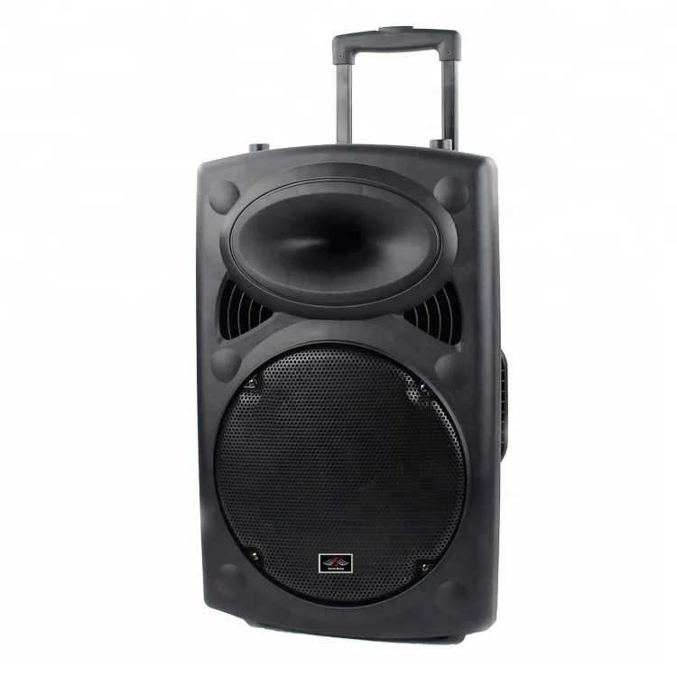 
15 inch usb super wireless bass stereo digital trolley laptop portable speaker 