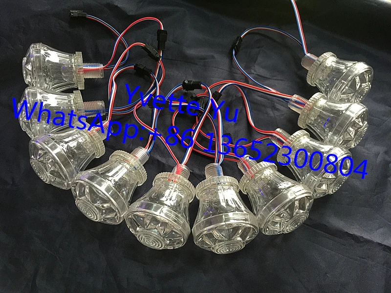 Cabochon Pixel Led lights 60mm turbo bulb UCS2903 9leds DC24V for amusement rides