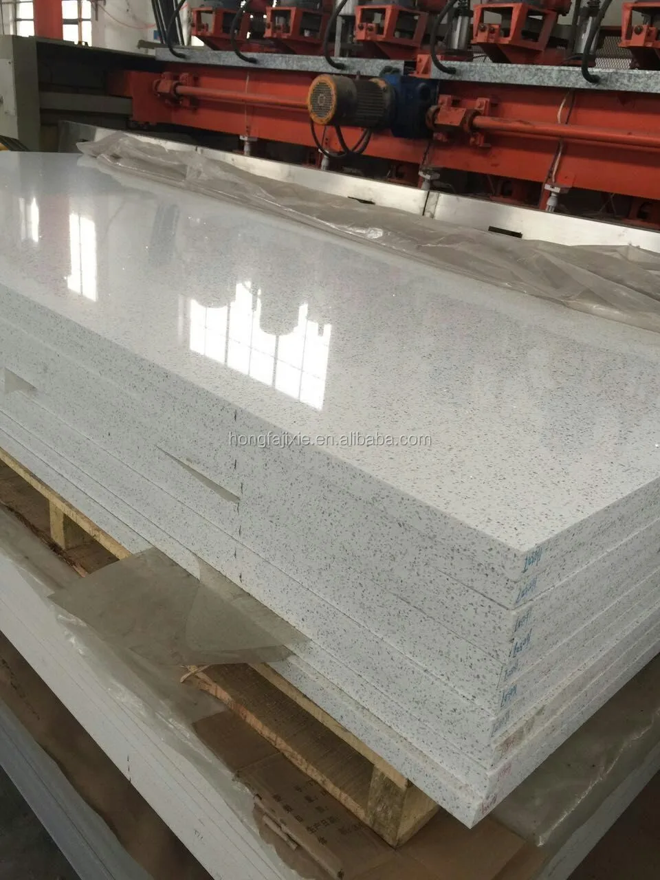 Star mirrored glacier white quartz stone, sparkle white quartz countertop with high purity