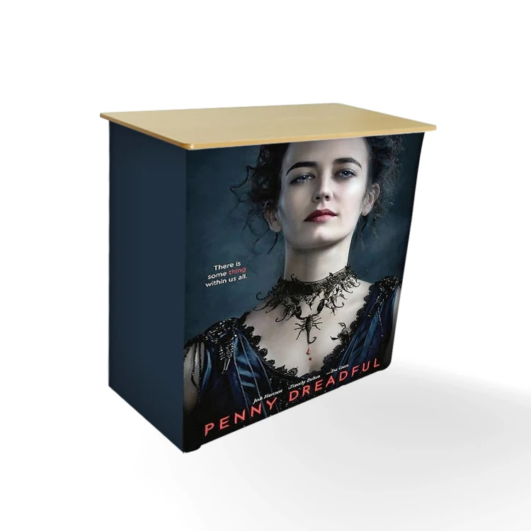 Hot sale new design aluminum pop up counter trade show pop up bar counter